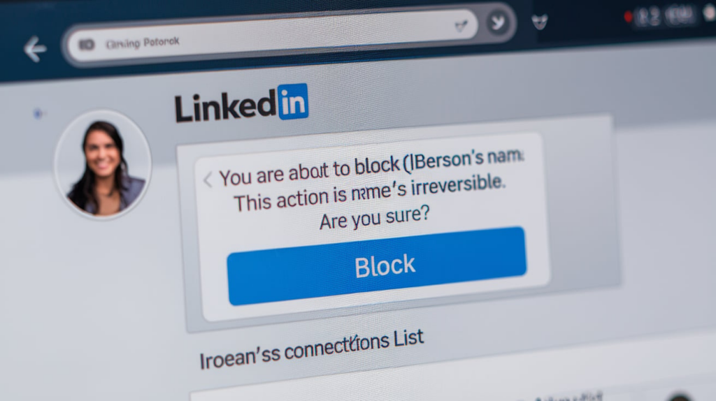 block someone on LinkedIn