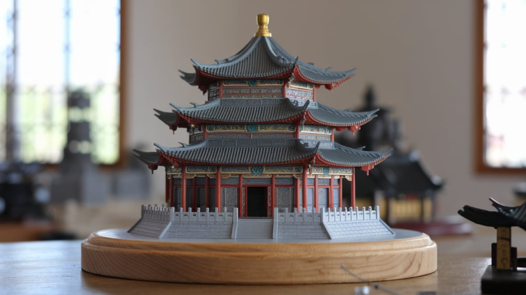 Shaolin Temple 3D Model Front View