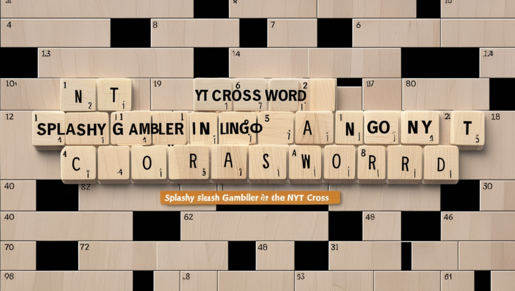 Splashy Gambler in Lingo NYT Crossword