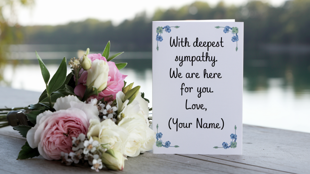 How Do You Sign a Sympathy Card